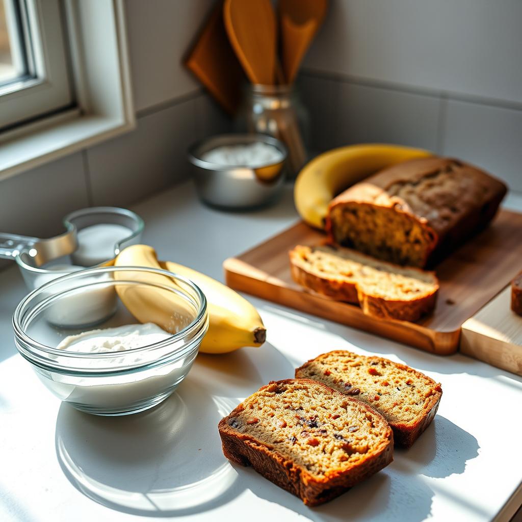 banana bread made with cake mix