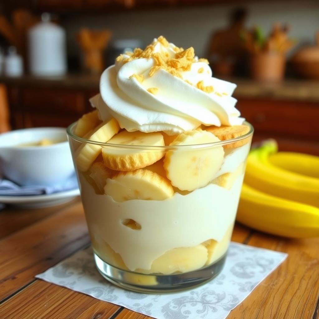 banana pudding made with condensed milk