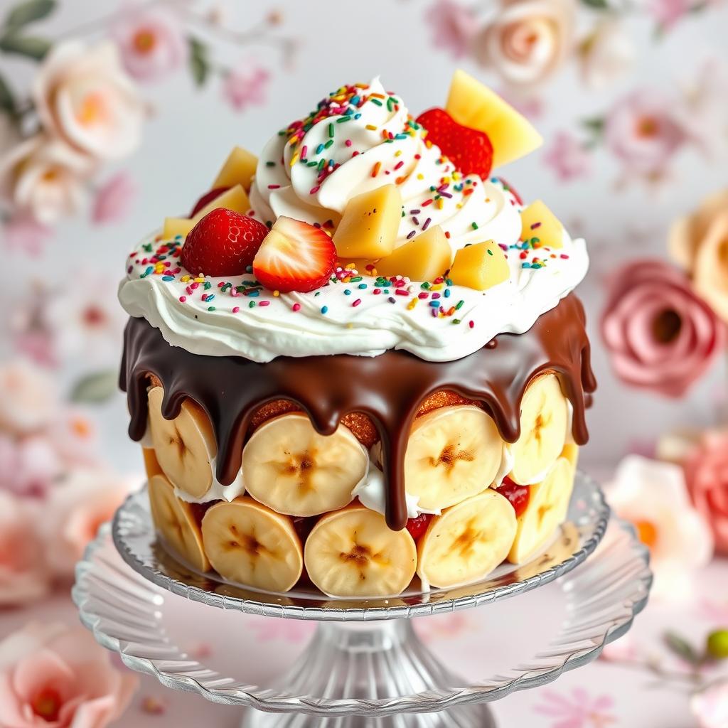 banana split cake