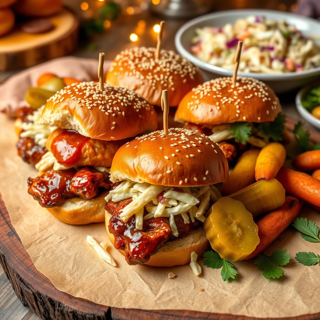 barbecue chicken sliders