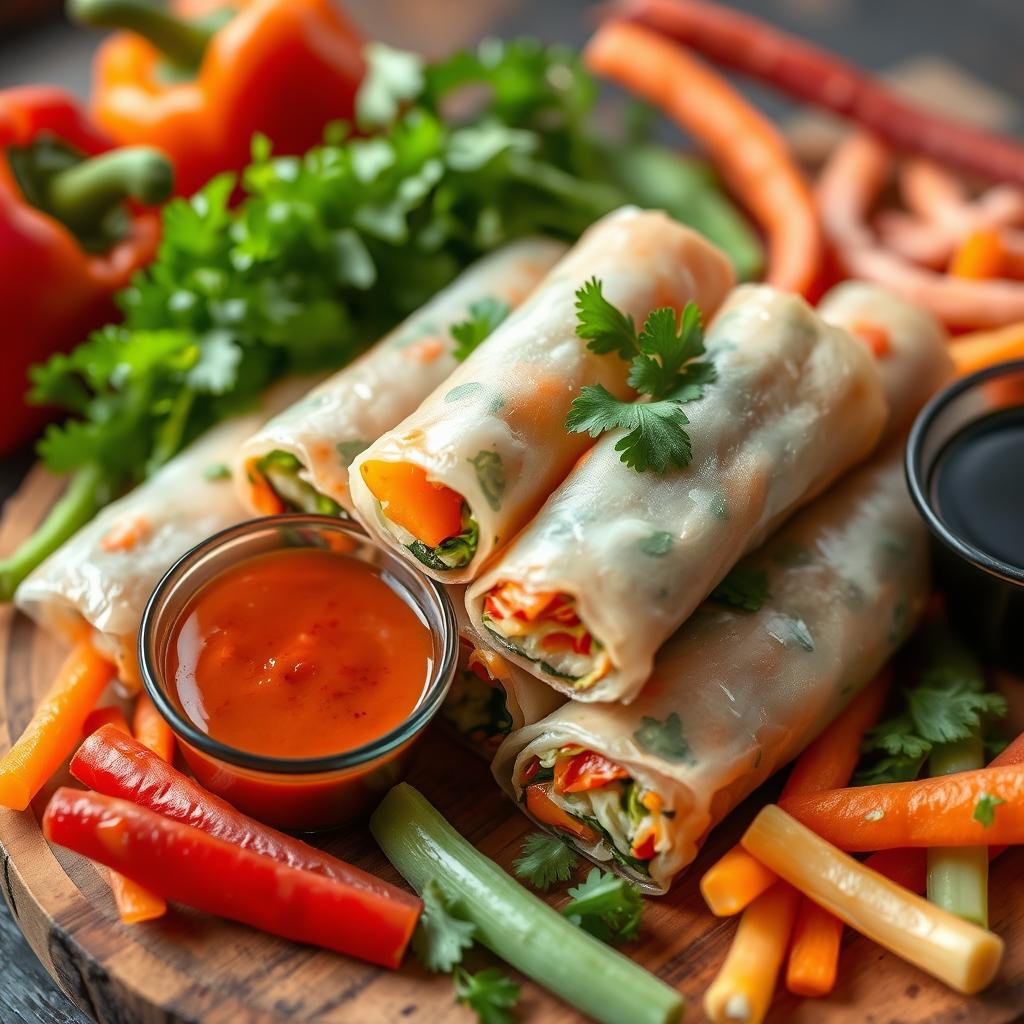 bibigo vegetable spring rolls