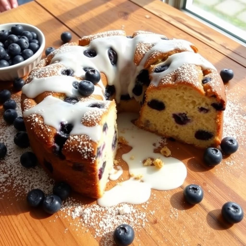 blueberry coffee cake with sour cream