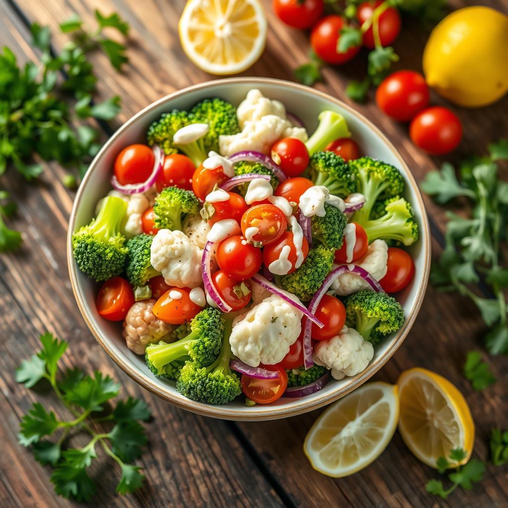 broccoli cauliflower salad recipe