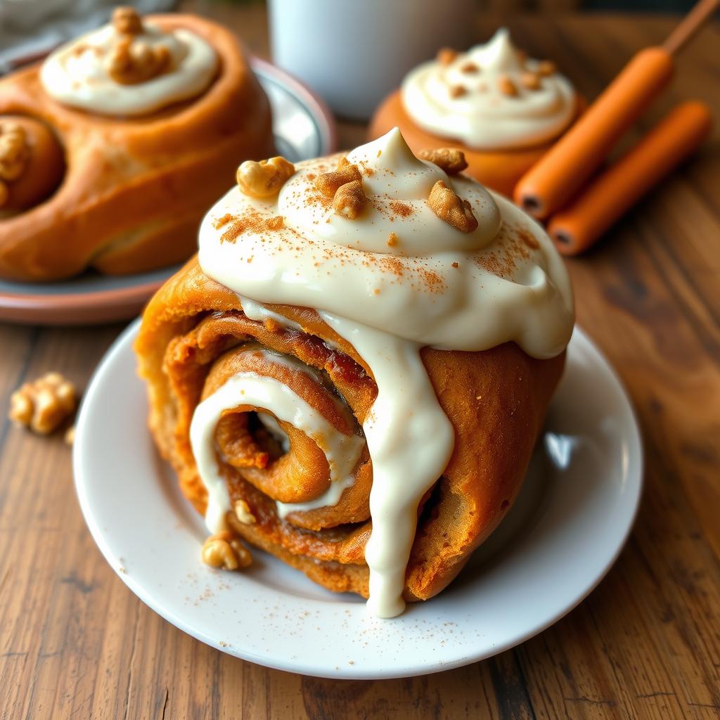 carrot cake cinnamon rolls