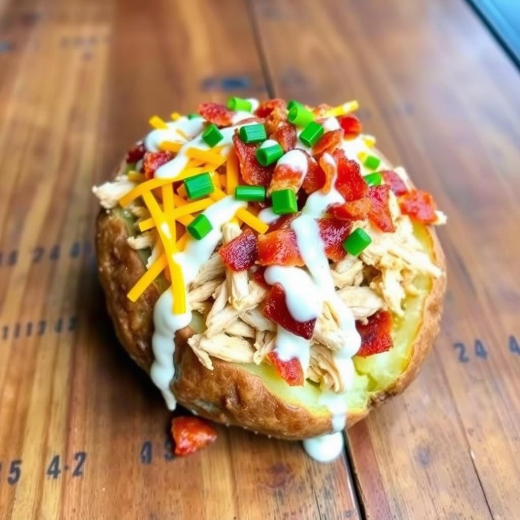 chicken bacon ranch baked potato