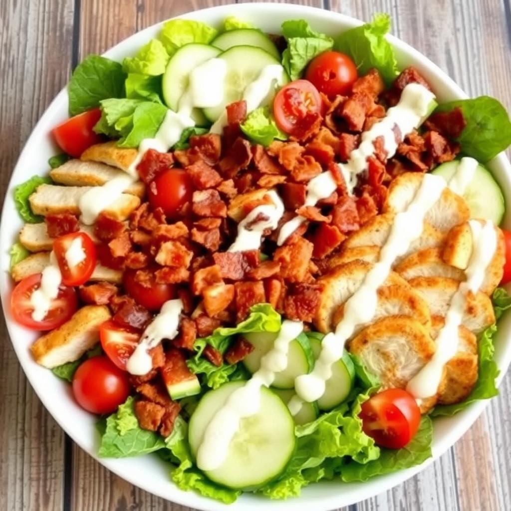 chicken bacon ranch salad