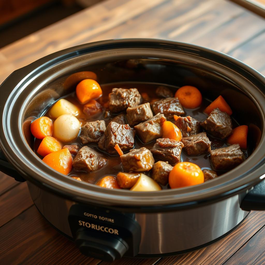 cube steak in crock pot