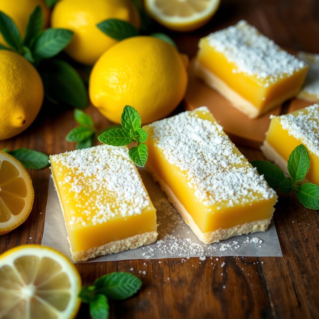 lemon bars with shortbread crust