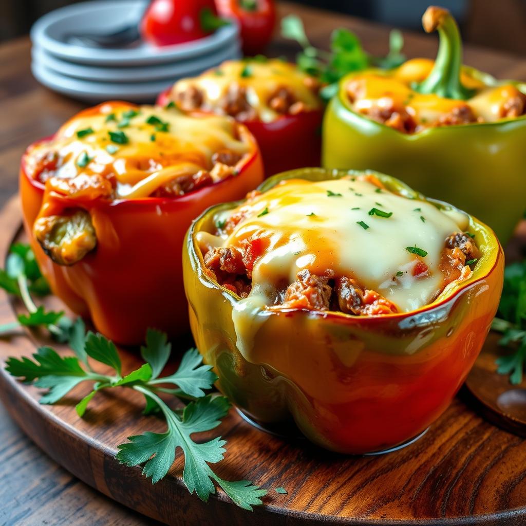 philly cheese steak stuffed pepper