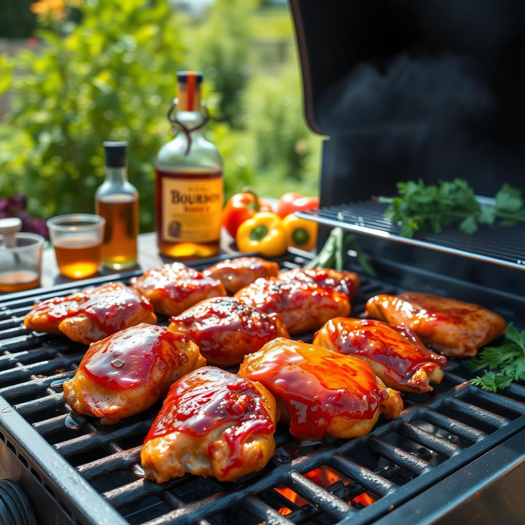 recipe for honey bourbon barbecue chicken