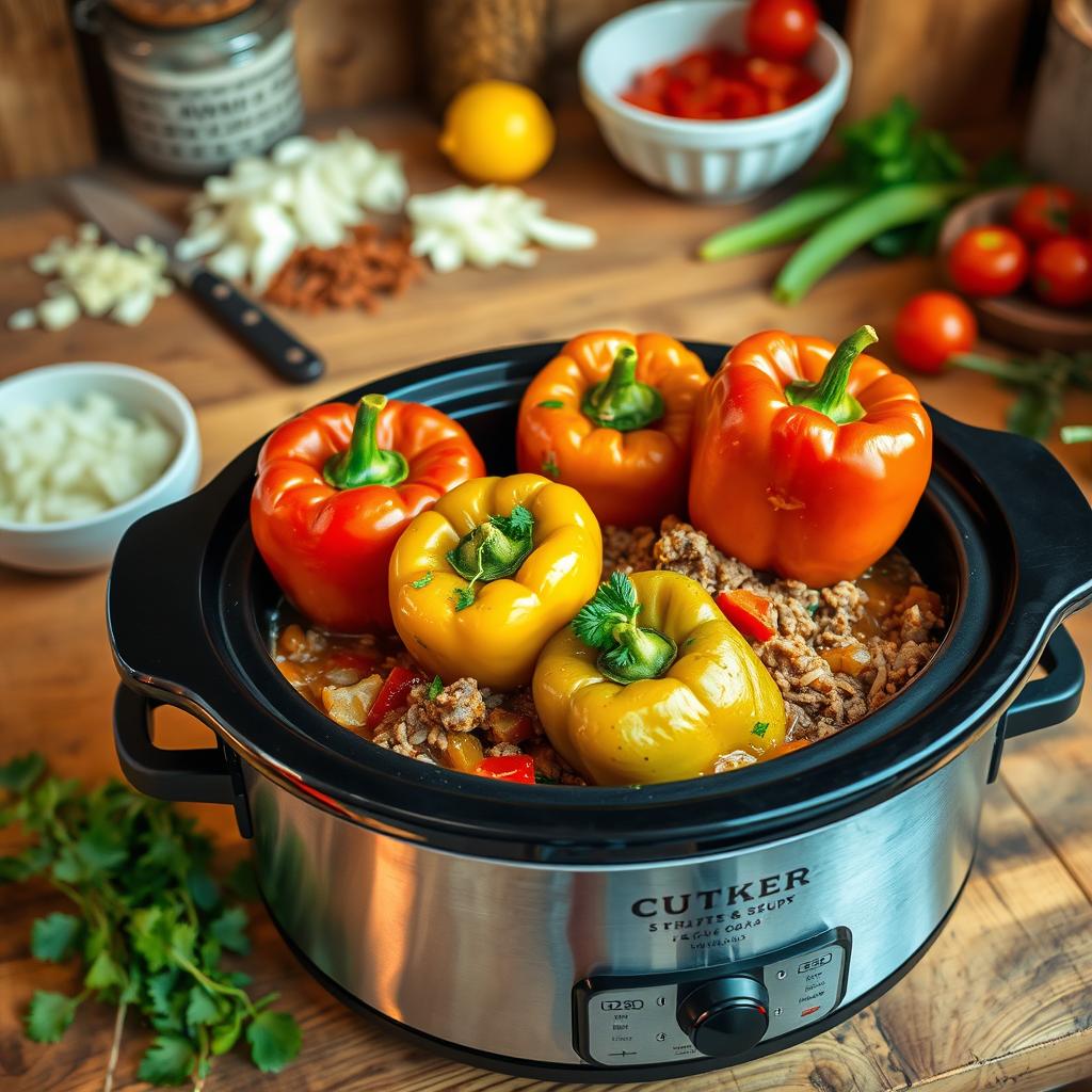 stuffed pepper soup recipe crockpot