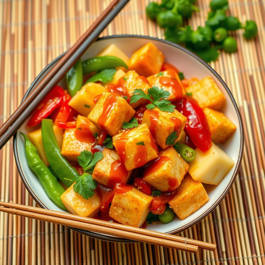 sweet and sour tofu